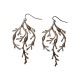 BRONZE PLATED ALGAS EARRINGS