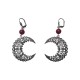 BOUCLES D OREILLES LUNE FILIGRANE VIEL ARGENT