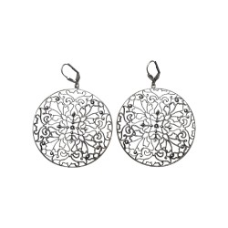 Boucles d oreilles filigrane  viel argent