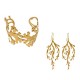 Golden Alga (Bracelet + Earings) 