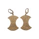 GOLD PLATED BEADED EARRINGS