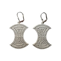 Boucles d oreilles perlees argentees