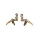 GOLD PLATED SIMILI WITH STRASS EARRINGS