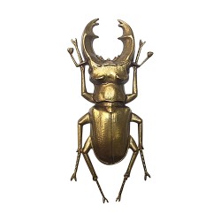 OLD GOLD PLATED SCARABEE BROOCH