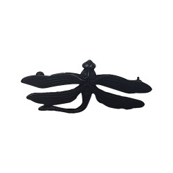 Broche libellule noire