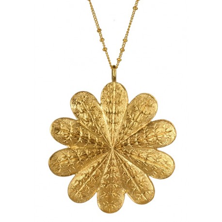 Pendentif Fleur Doré