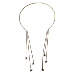 GOLD PLATED STAR RAIN NECKLACE
