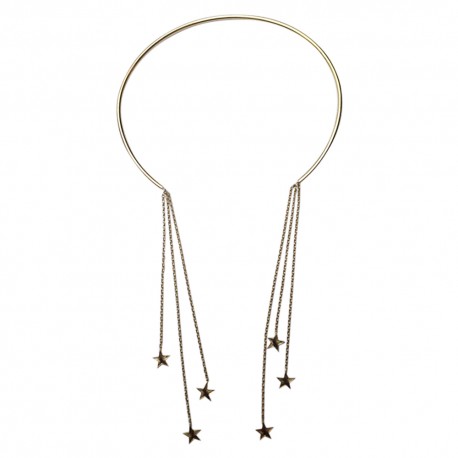 GOLD PLATED STAR RAIN NECKLACE