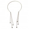 COLLIER TORQUE PLUIE ETOILE DOREE