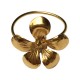 GOLD PLATED FLOWER RING