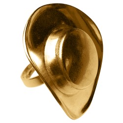 GOLD  PLATED HAT RING