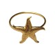 GOLD PLATED STAR RING