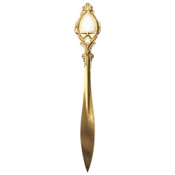GOLD PLATED WITH WHITE LACQUER HAIR PIKE