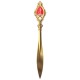 GOLD PLATED WITH RED LACQUER HAIR STICK