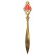 GOLD PLATED WITH RED LACQUER HAIR STICK