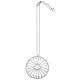 SILVER PLATED FLOWER WITH CHAIN PENDANT