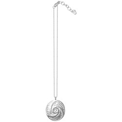 SILVER PLATED BONTON WITH CHAIN PENDANT