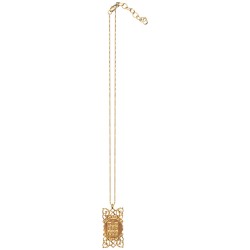 GOLD PLATED NOTRE DAME WITH CHAIN PENDANT