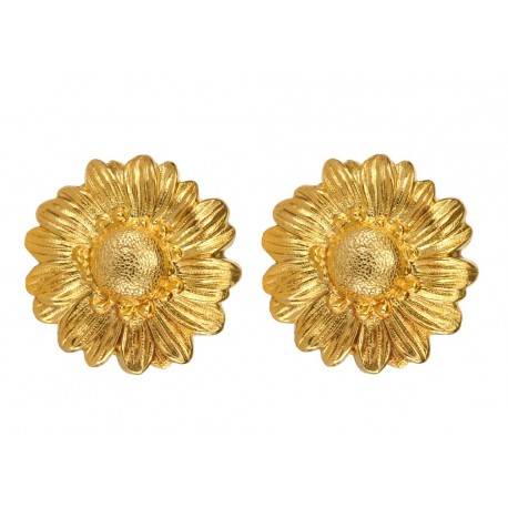 Golden Daisy Earings 