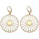 GOLD PLATED FLOWER EARRINGS