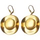 GOLD PLATED HAT EARRINGS