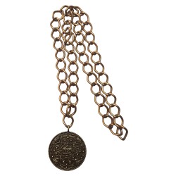OLD SCOUR TALISMAN WITH CHAIN PENDANT