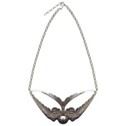 SILVER PLATED SHALLOW NECKLACE