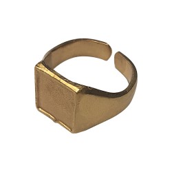 GOLD PLATED SIGNET RING