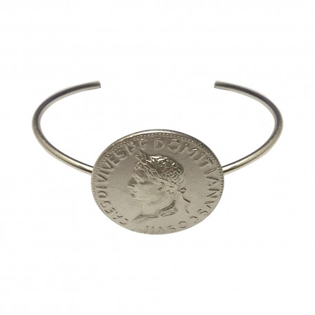 SILVER PLATED CESAR HEAD BRACELET