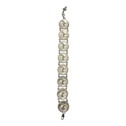 BRACELET CHAMEAUX MAILLONS ARGENTE