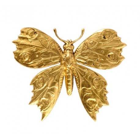 Broche Grande Papillon Dorée