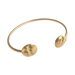 Bracelet lune dore