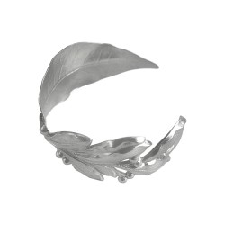 SILVER PLATED LAUREL LEAF AND BRANCH BRACELET