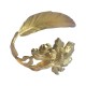 BRACELET PLUME ET IRIS DORE