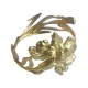 GOLD PLATED REED AND IRIS BRACELET