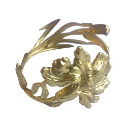 Bracelet roseau et iris dore