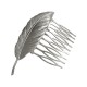 SILVER PLATED FEATHER COMB