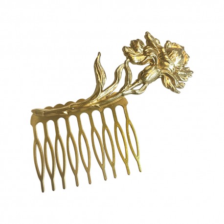 GOLD PLATED IRIS COMB