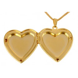 Pendentif coeur ouvrant doré