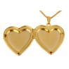 Pendentif Coeur Ouvrant Doré