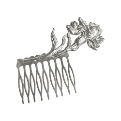 SILVER PLATED IRIS COMB