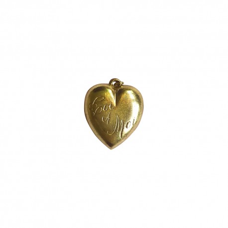 PENDENTIF COEUR DORE