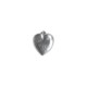 PENDENTIF COEUR DOUBLE FACE ARGENTE