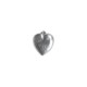 SILVER PLATED DOUBLE FACE HEART PENDANT