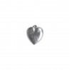 SILVER PLATED DOUBLE FACE HEART PENDANT