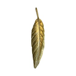 GOLD PLATED FEATHER PENDANT