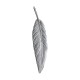 SILVER PLATED FEATHER PENDANT