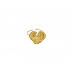 Bague coeur dore