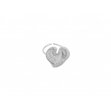 SILVER PLATED HEART RING