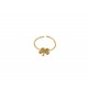 GOLD PLATED CLOVER RING